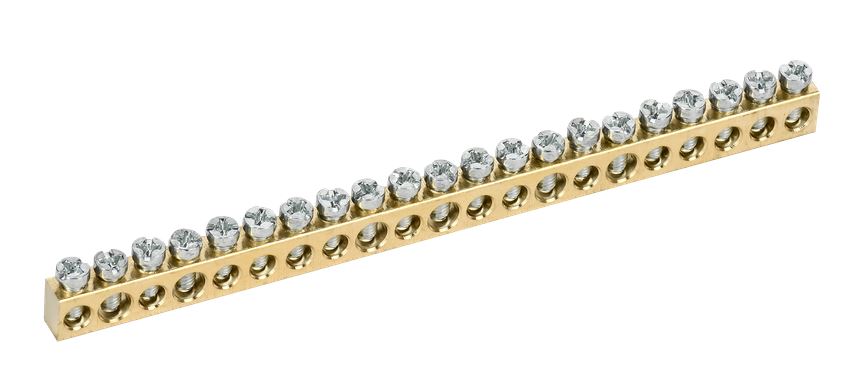 Шина нулевая TEKFOR сечение 6х9 21 отверстия (TF-KP00D-SN-21)