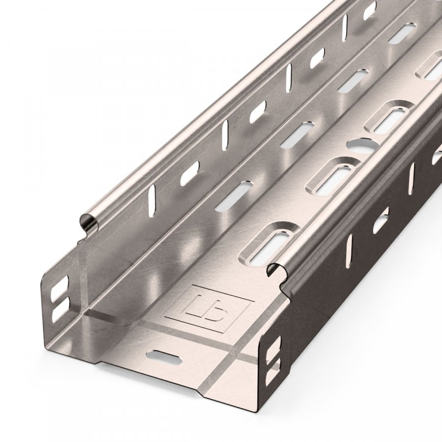 Лоток перфорированный Стандарт INOX (AISI 409) 100х50х3000 (0,7мм) (PR16.2411)
