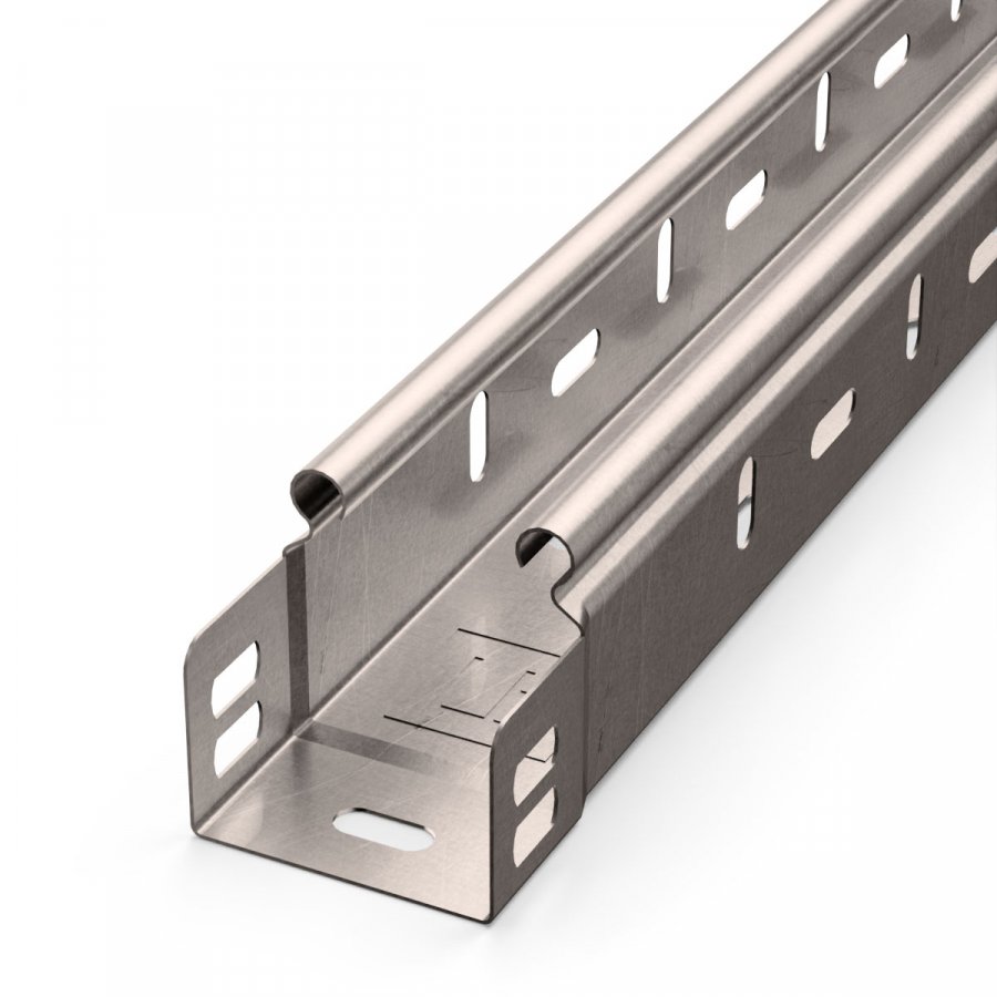 Лоток перфорированный Стандарт INOX (AISI 409) 50х50х3000 (0,7мм) (PR16.2428)