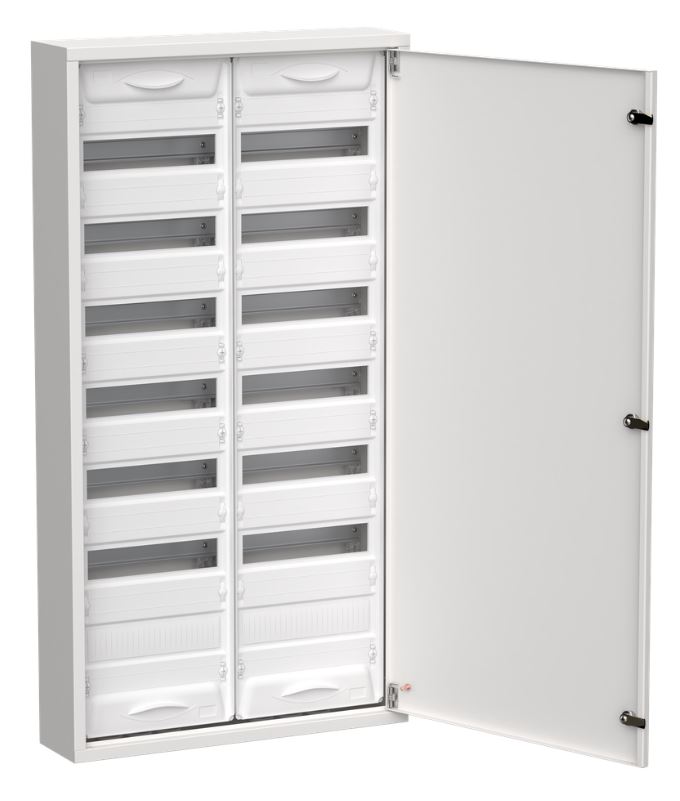 Корпус металлический TITAN 5 ЩРн-168 (2х84) 1085х570х140 IP31 одна дверь белый (TI5-50-N-2х084-31)