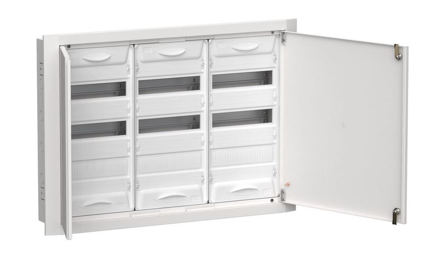 Корпус металлический встраиваемый TITAN 5 ЩРв-108 (3х36) 630х885х130 IP31 одна дверь белый (TI5-50-V-3х036-31)