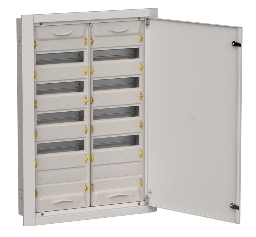 Корпус металлический встраиваемый TITAN 5 ЩРв-120 (2х60) 880х625х130 IP31 одна дверь серый (TI5-50-V-2х060-31-7035)