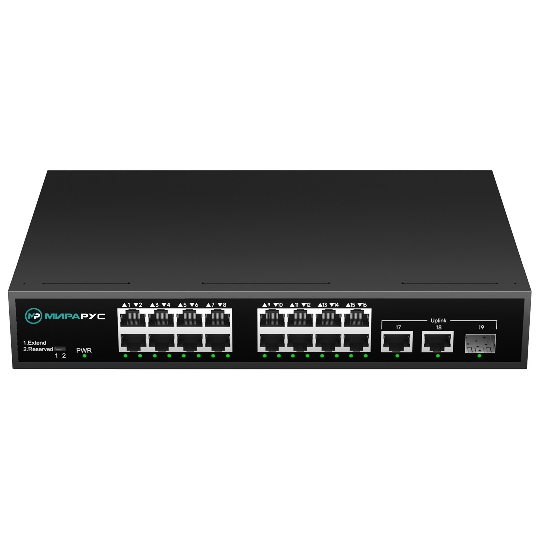 MR-SW-C1-FP16G2S1, коммутатор с PoE
