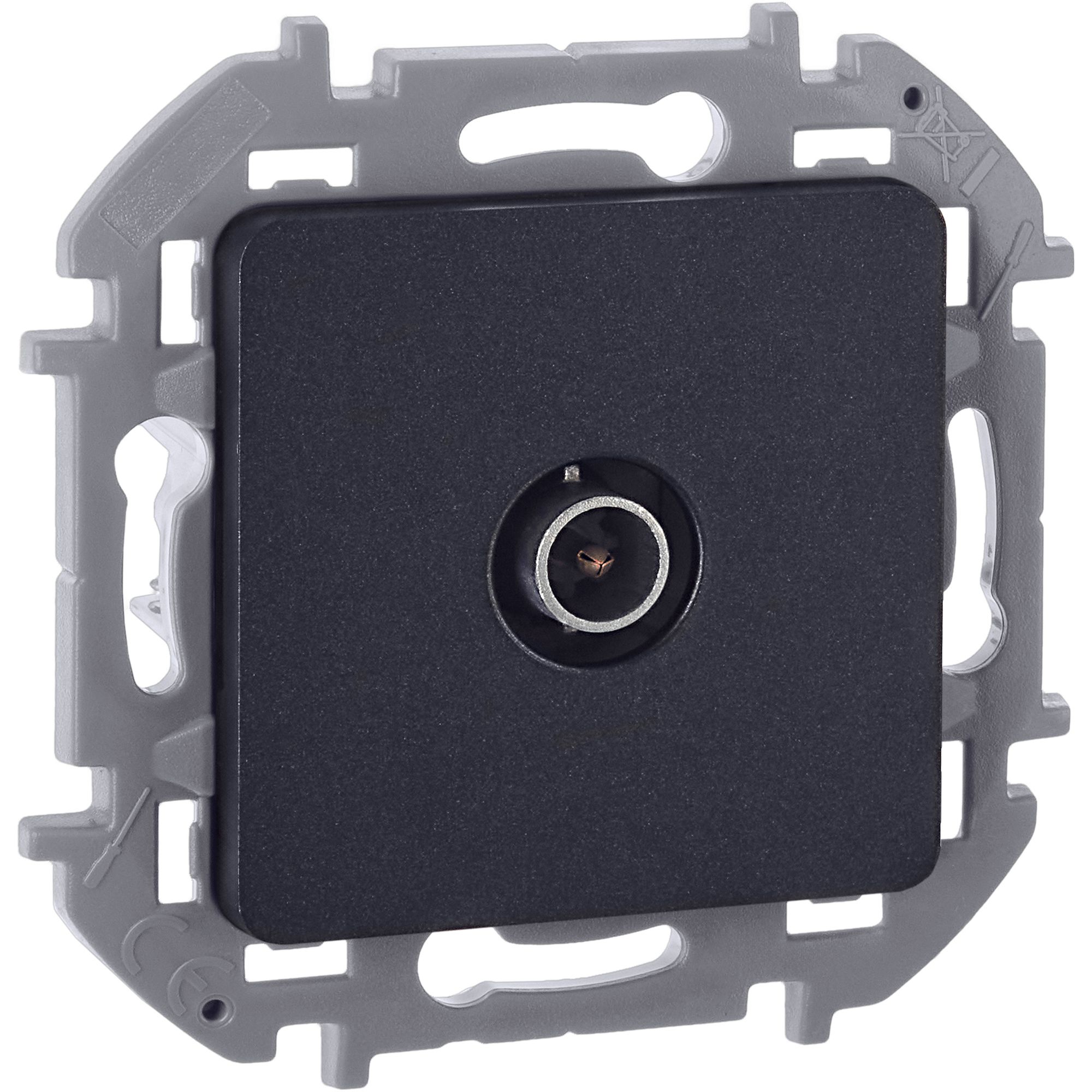Inspiria розетка TV "звезда", скрытой установки, антрацит (673853)