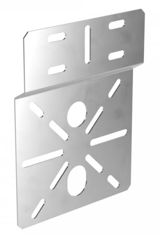 Монтажная пластина для ЭМК Стандарт INOX (AISI 304) 195х150 (PR16.3811)