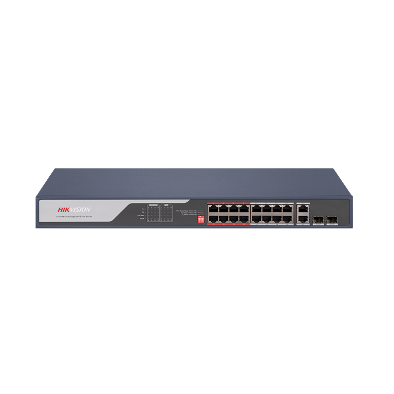 DS-3E0318P-E(C), коммутатор с питанием POE