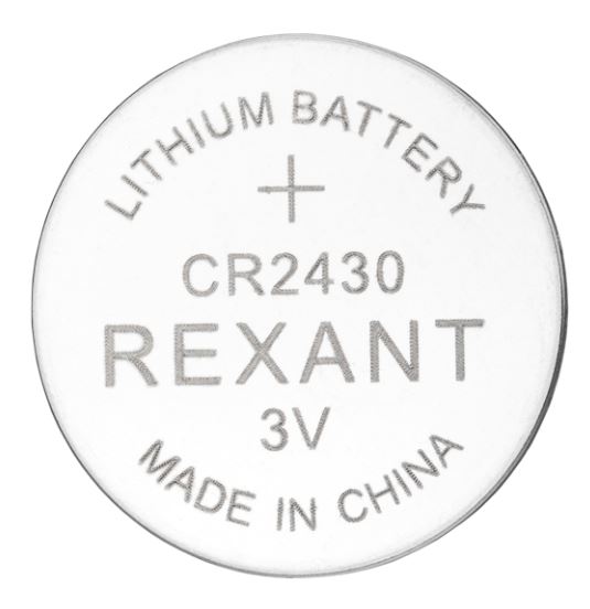 Батарейка литиевая CR2430 3В REXANT (39-1109), элемент питания