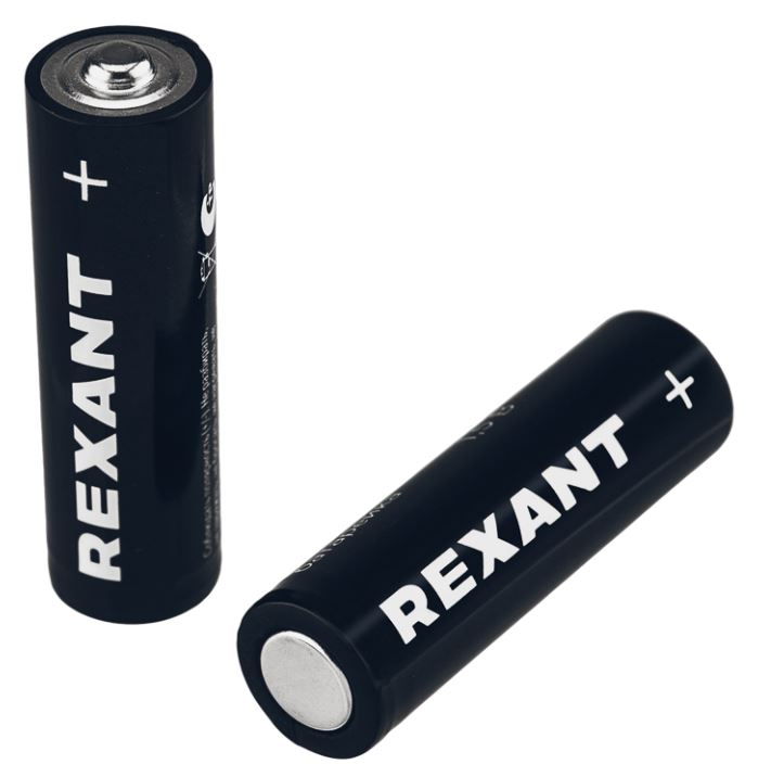 Батарейка алкалиновая AA/LR6 пальчиковая 1,5В REXANT (39-1026), элемент питания
