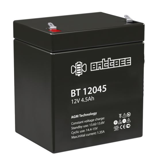 BATTBEE BT 12045, аккумулятор герметичный свинцово-кислотный
