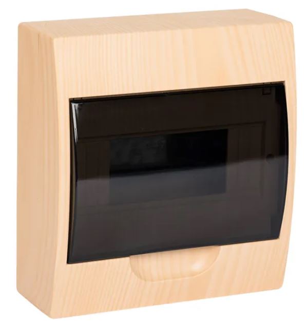 ЩРН-П- 8 светлое дерево IP41 PROxima (pb40-n-8-light), щит распределительный навесной