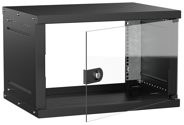 LWE5-06U64-GF-G GENERICA, шкаф телекоммуникационный 19" настенный 6U