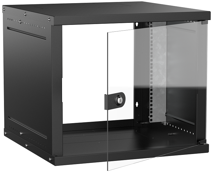 LWE5-09U66-GF-G GENERICA, шкаф телекоммуникационный 19" настенный 9U