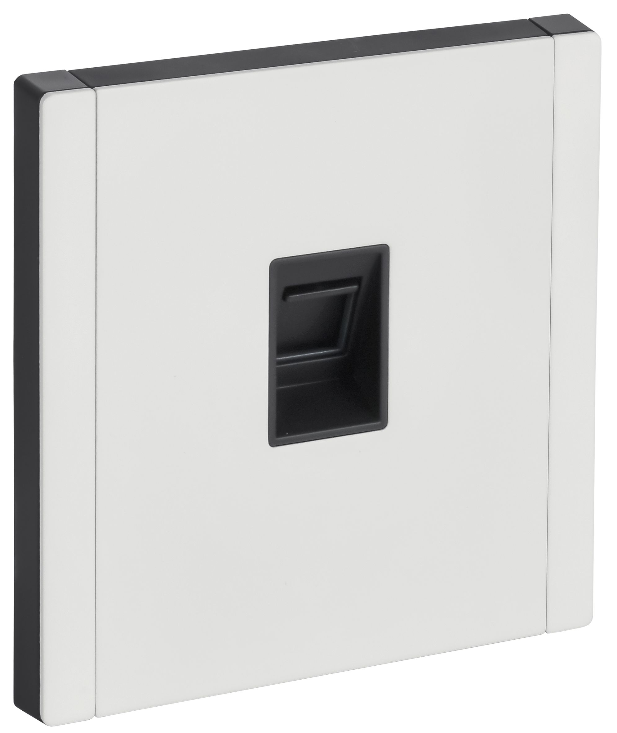 FORTE&PIANO Розетка компьютерная RJ45 кат.5E FP232M скрытой установки металл белый (FP-K10-1-M-K01)