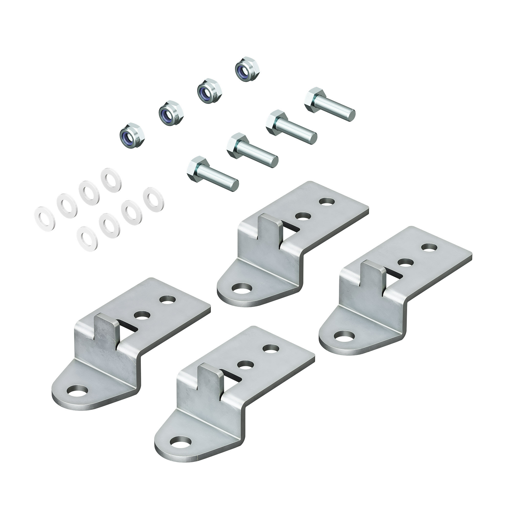Кронштейны для настенного крепления AISI304 (4 шт) (R5AI504), из нержавеющей стали для навесных и клеммных корпусов