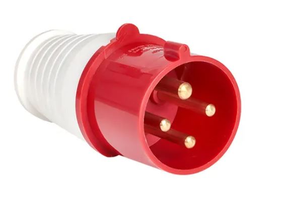 Вилка 014 16А 3Р+РЕ IP44 переносная 380В (ps-014-16-380)