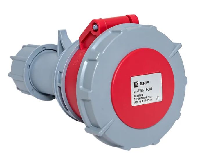 Розетка переносная 2152 16А IP67 380В 3Р+РЕ+N PROxima (ps-2152-16-380)
