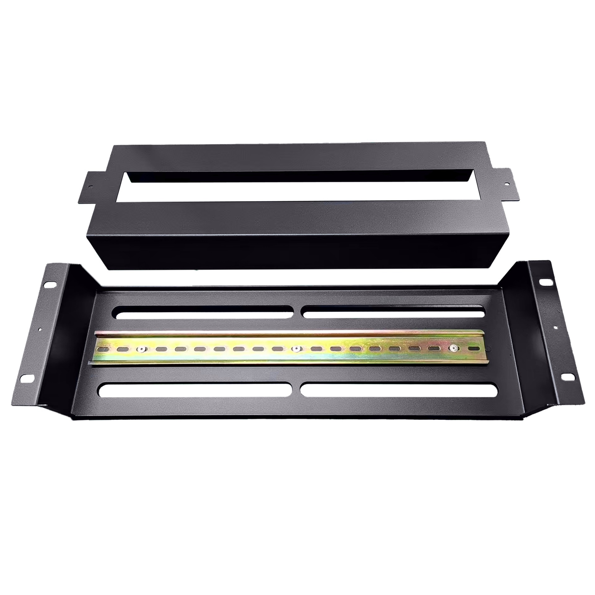 MR-BD-DIN-3U-BK, корпус с DIN-рейкой на 22 мест