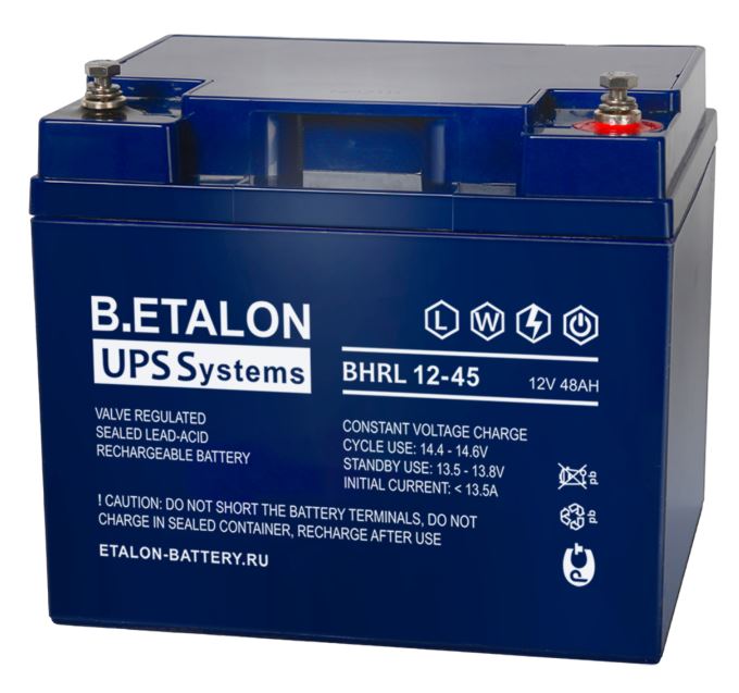 B.ETALON BHRL 12-45, аккумулятор герметичный свинцово-кислотный